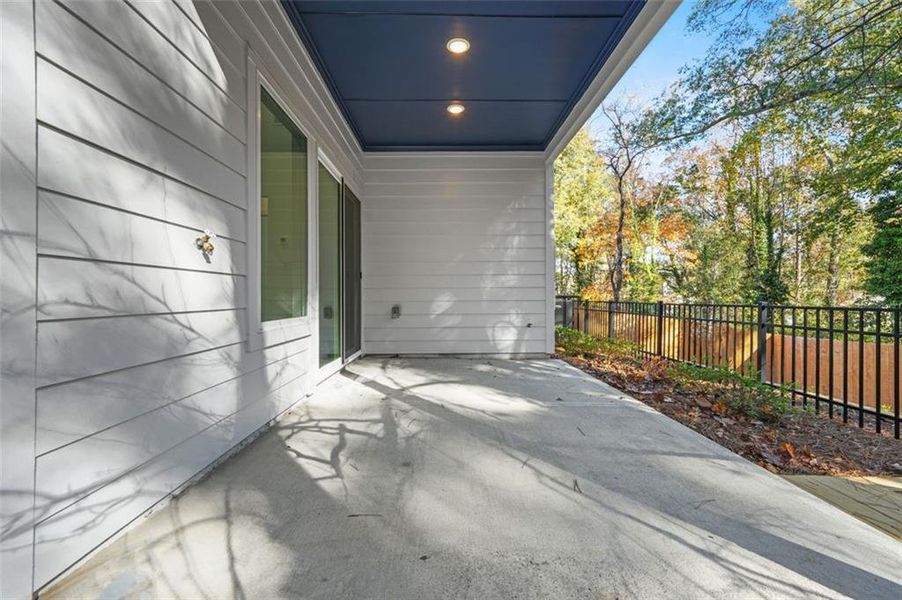 Exterior details and patio area of a home in , Atlanta (Image 29).