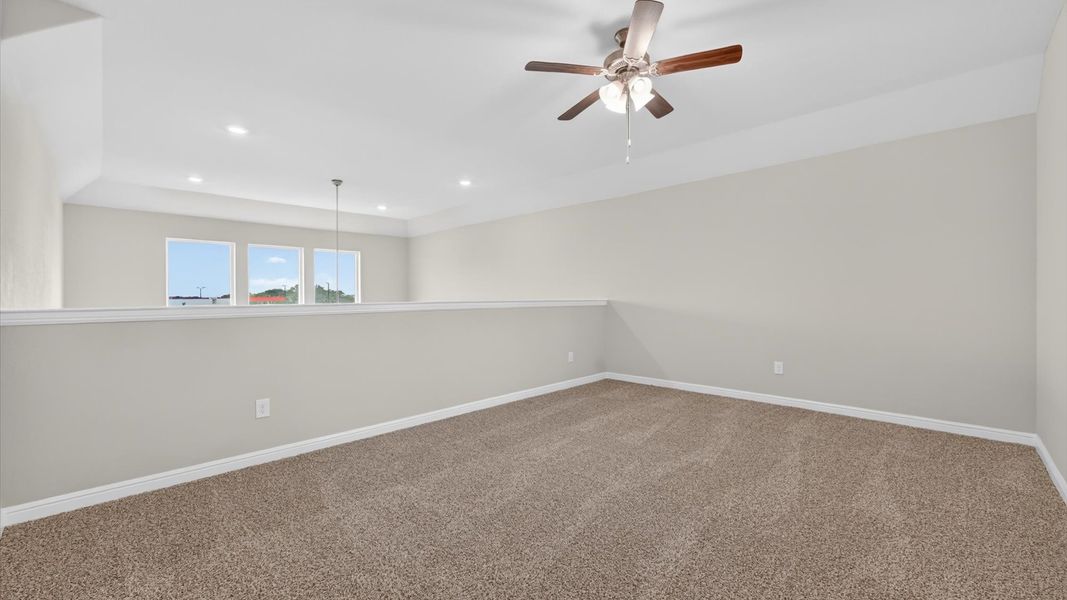 Representative unfurnished interior of a home built from the Longview by D.R. Horton in Sandstone Estates, Granbury (Image 18). Representative unfurnished interior of a home built from the Longview by D.R. Horton in Sandstone Estates, Granbury (Image 18).