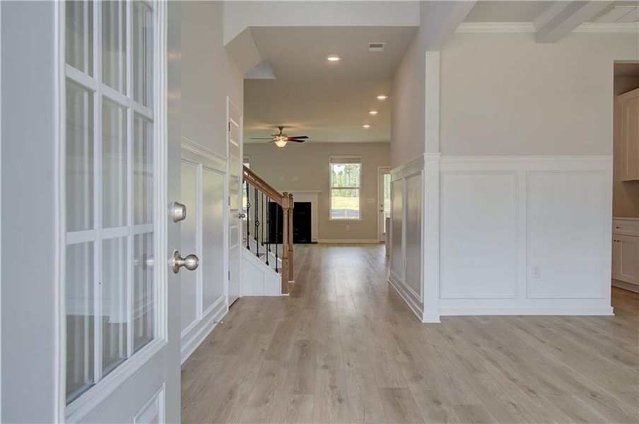 Spacious, unfurnished interior of a new home in Grandview at Millers Mill, Stockbridge (Image 10). Spacious, unfurnished interior of a new home in Grandview at Millers Mill, Stockbridge (Image 10).