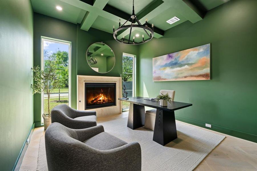 Furnished interior view inside a new home in , Dallas (Image 8).