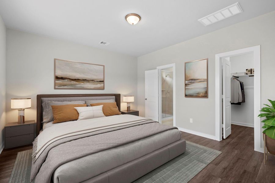 Furnished interior view inside a new home in Laurel Landing 40', Alvin (Image 4).