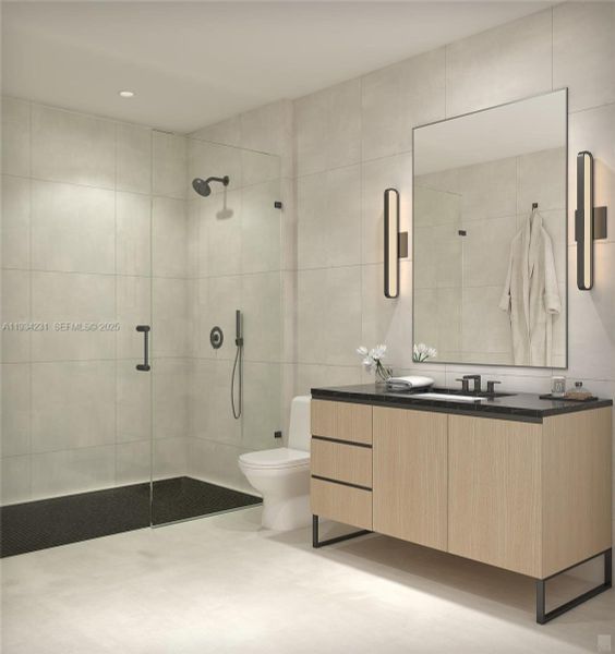 Furnished interior view inside a new home in , Miami (Image 7).