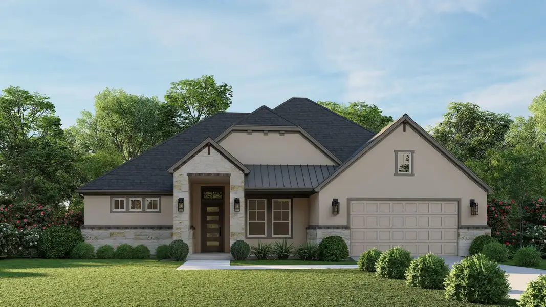 Front exterior of a home in the Country Village Estates community, located in Castroville, TX (Image 12). Front exterior of a home in the Country Village Estates community, located in Castroville, TX (Image 12).