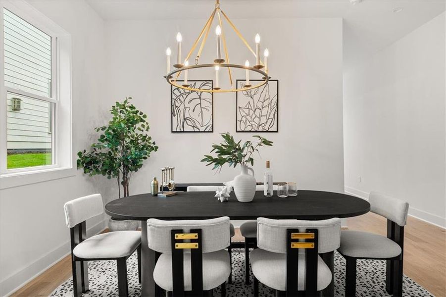 Furnished interior view inside a new home in , Atlanta (Image 20).