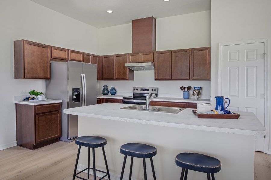 Representative furnished interior of a home built from the 1584 Modeled by KB Home in Morningside, Dade City (Image 6).