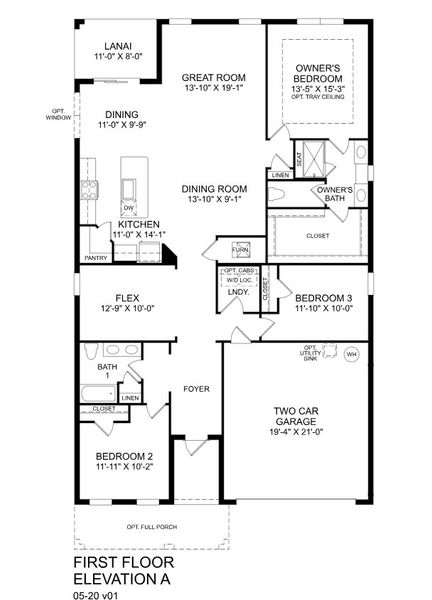 2D floor plan layout for the Panama by Ryan Homes in Reserve at Lake Meadows, Ocoee, FL (Image 1). 2D floor plan layout for the Panama by Ryan Homes in Reserve at Lake Meadows, Ocoee, FL (Image 1).