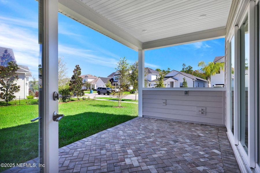 Exterior details and patio area of a home in Seabrook Village at Seabrook, Ponte Vedra (Image 22).