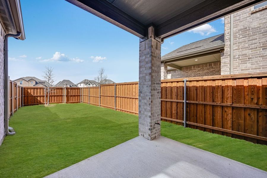 Exterior details and patio area of a home in North Sky Celina, Celina (Image 3).