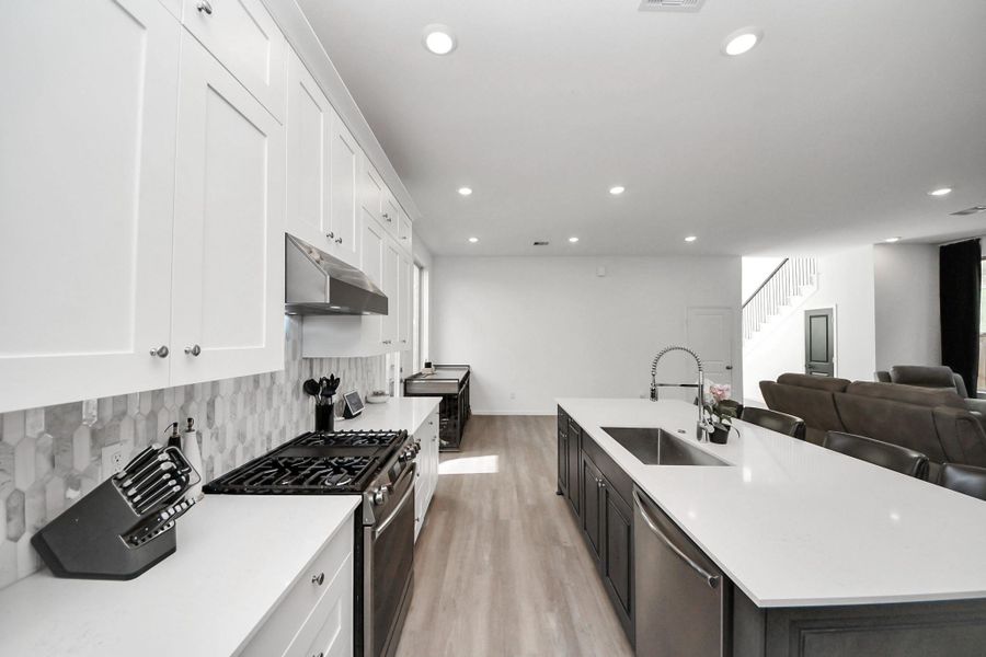 Furnished interior view inside a new home in The Trails, New Caney (Image 29).