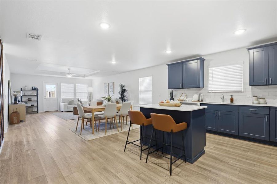 Furnished interior view inside a new home in Newberry Point, Fort Worth (Image 5).