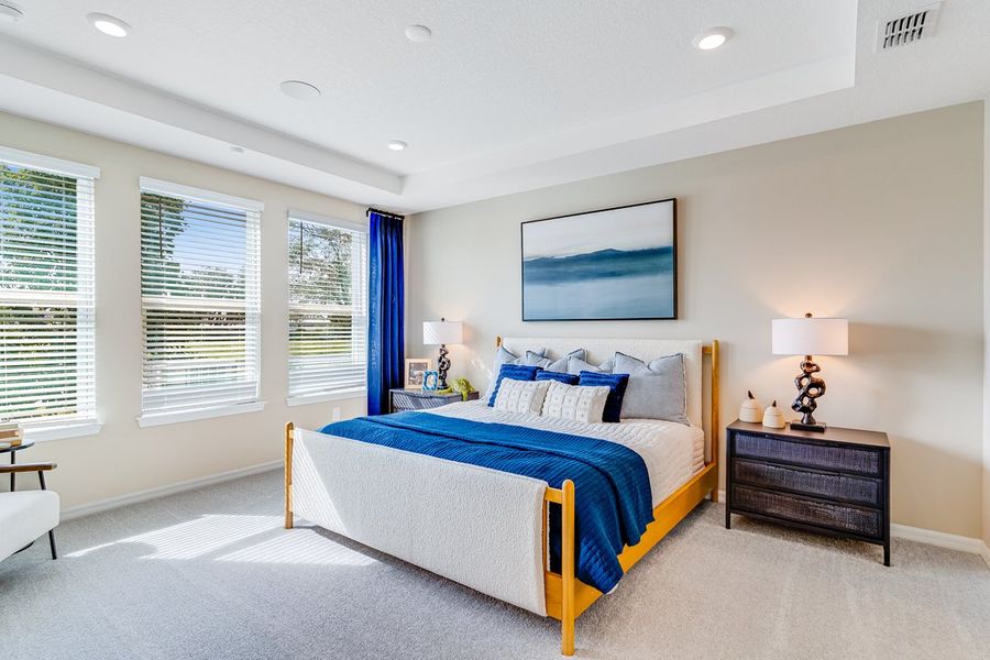 Furnished interior view inside a new home in Center Lake Ranch Community Group Page, St. Cloud (Image 27).