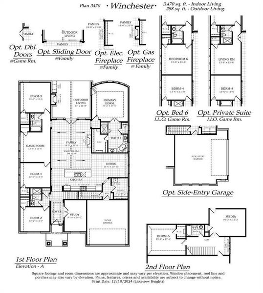 2D floor plan layout of this home in Lakeview Heights, Azle, TX (Image 4).