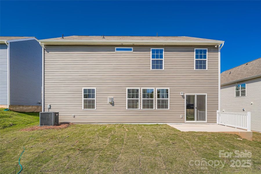 Exterior details and patio area of a home in Shannon Woods: Walk & Enclave, Maiden (Image 2).