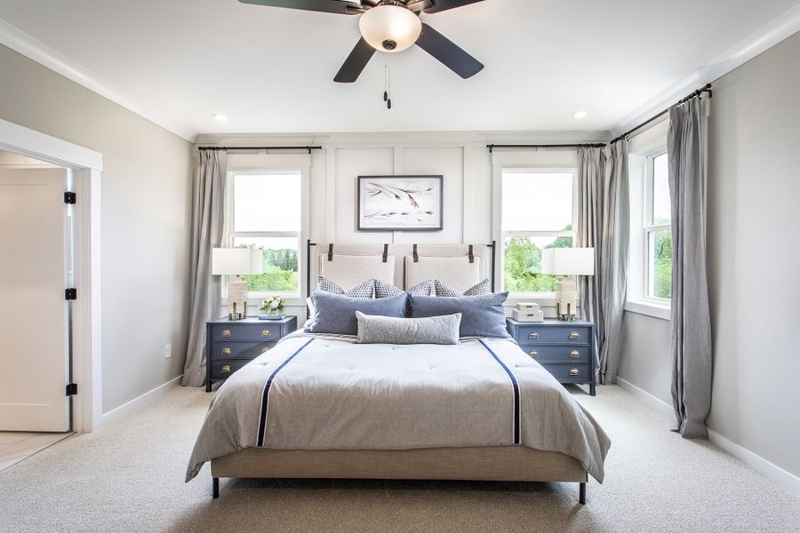 Representative furnished interior of a home built from the Canton II by Beazer Homes in The Paddocks at Doc Hughes, Buford (Image 11). Representative furnished interior of a home built from the Canton II by Beazer Homes in The Paddocks at Doc Hughes, Buford (Image 11).