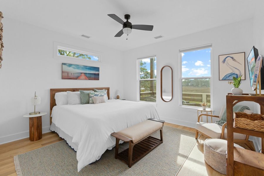 Furnished interior view inside a new home in , Charleston (Image 13).