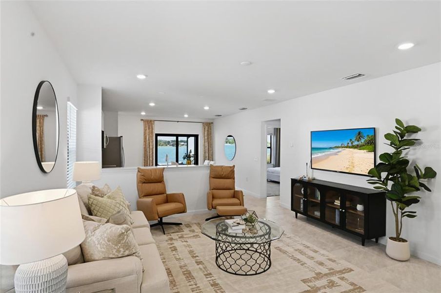 Furnished interior view inside a new home in , Sarasota (Image 6). Furnished interior view inside a new home in , Sarasota (Image 6).