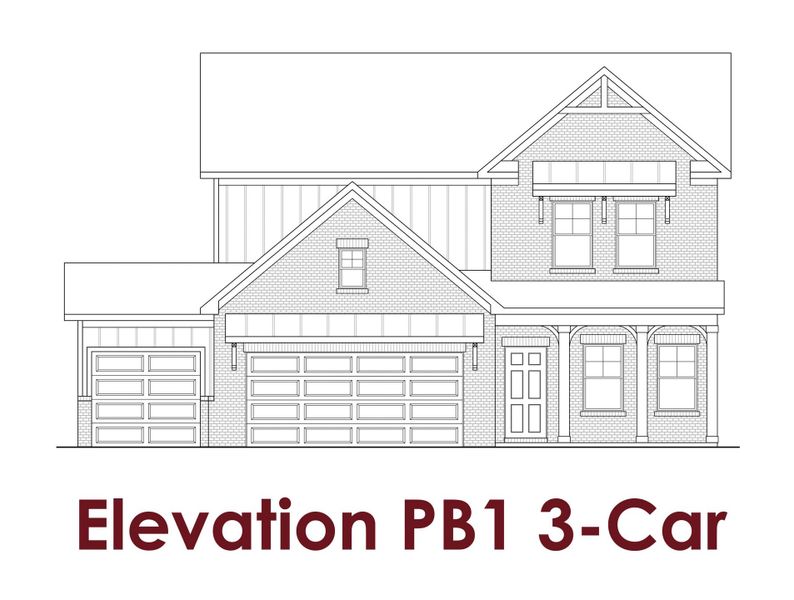 Representative rendering of the exterior for the Briar by Chafin Communities (Image 11).
