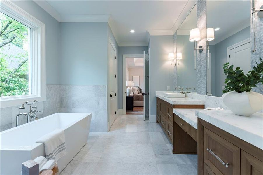 Furnished interior view inside a new home in , Atlanta (Image 8).