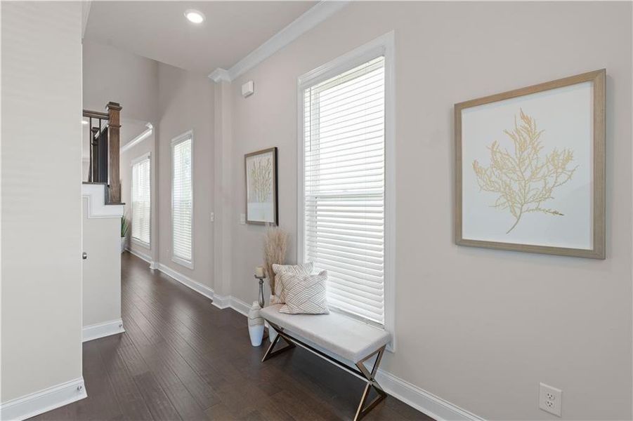 Furnished interior view inside a new home in Palisades Single Family, Cumming (Image 27).
