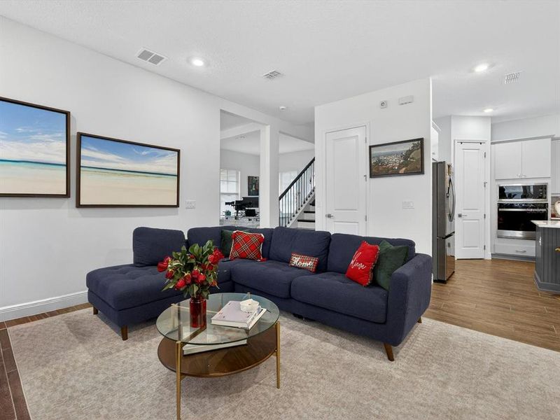 Furnished interior view inside a new home in , Orlando (Image 9). Furnished interior view inside a new home in , Orlando (Image 9).