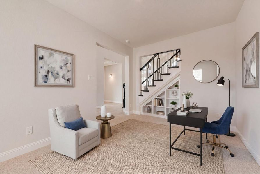 Furnished interior view inside a new home in Somercrest, Midlothian (Image 6).