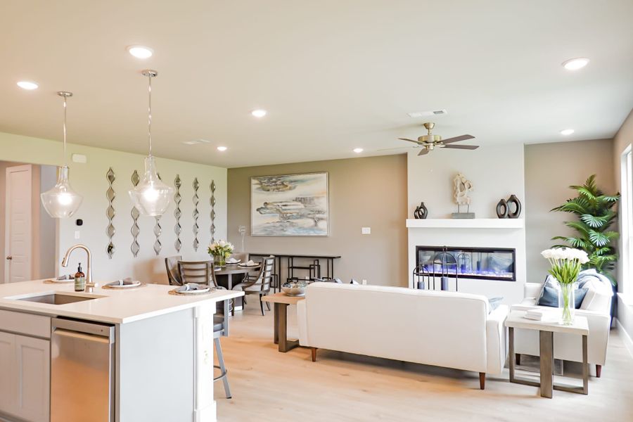 Representative furnished interior of a home built from the The Lilac by Lillian Custom Homes in Polo Ridge, Heath (Image 10).