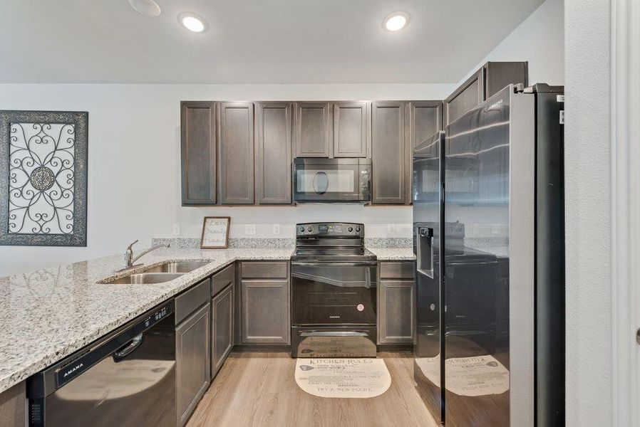 Furnished interior view inside a new home in Enchanted Bay, Fort Worth (Image 7). Furnished interior view inside a new home in Enchanted Bay, Fort Worth (Image 7).