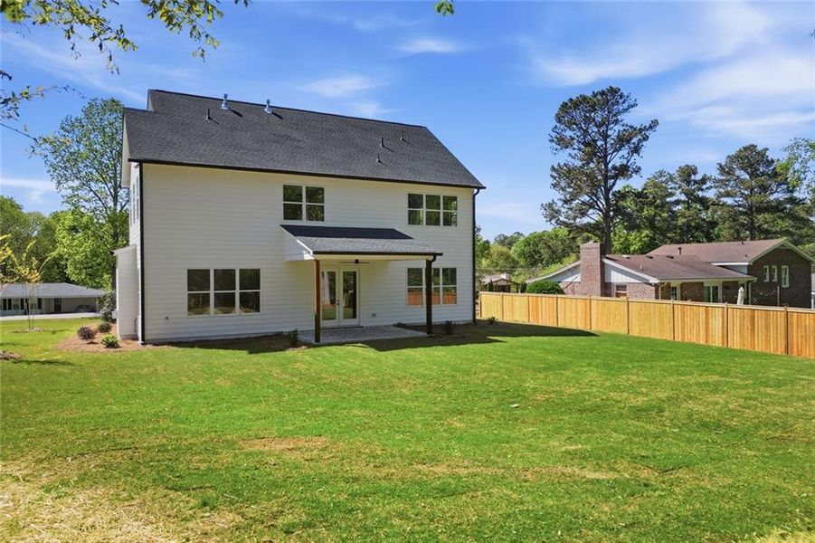 Exterior details and patio area of a home in , Marietta (Image 31). Exterior details and patio area of a home in , Marietta (Image 31).