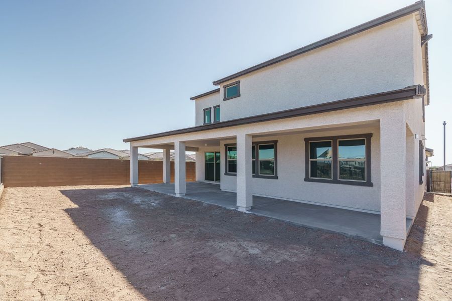 Exterior details and patio area of a home in The Grove at El Cidro, Goodyear (Image 3).