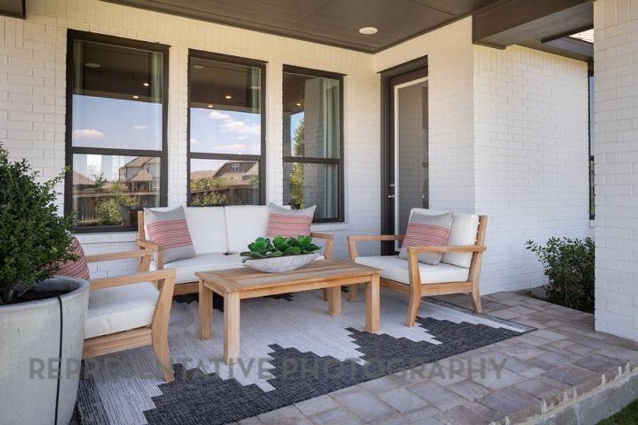 Furnished interior view inside a new home in Gateway Village - The Reserve: 50ft. lots, Denison (Image 5). Furnished interior view inside a new home in Gateway Village - The Reserve: 50ft. lots, Denison (Image 5).