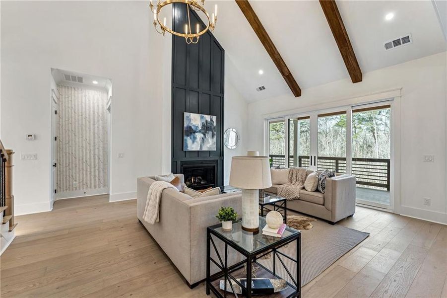 Furnished interior view inside a new home in , Cumming (Image 10).