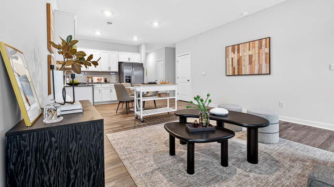 Furnished interior view inside a new home in The Hamptons at Hickory, Hickory (Image 7). Furnished interior view inside a new home in The Hamptons at Hickory, Hickory (Image 7).