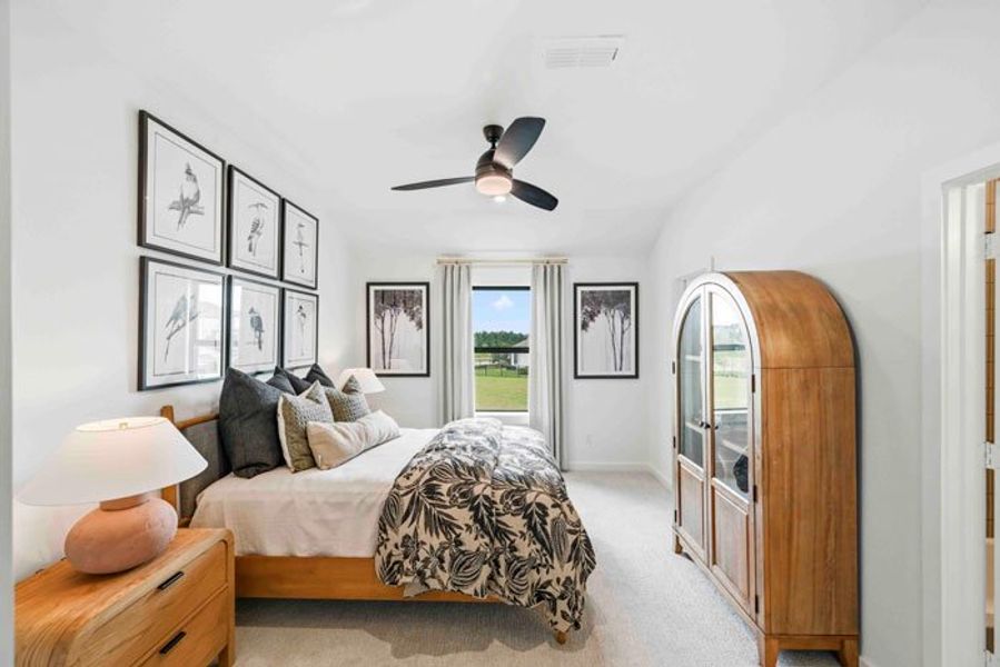 Furnished interior view inside a new home in Bridgeland 45', 50', 70', Cypress (Image 34).