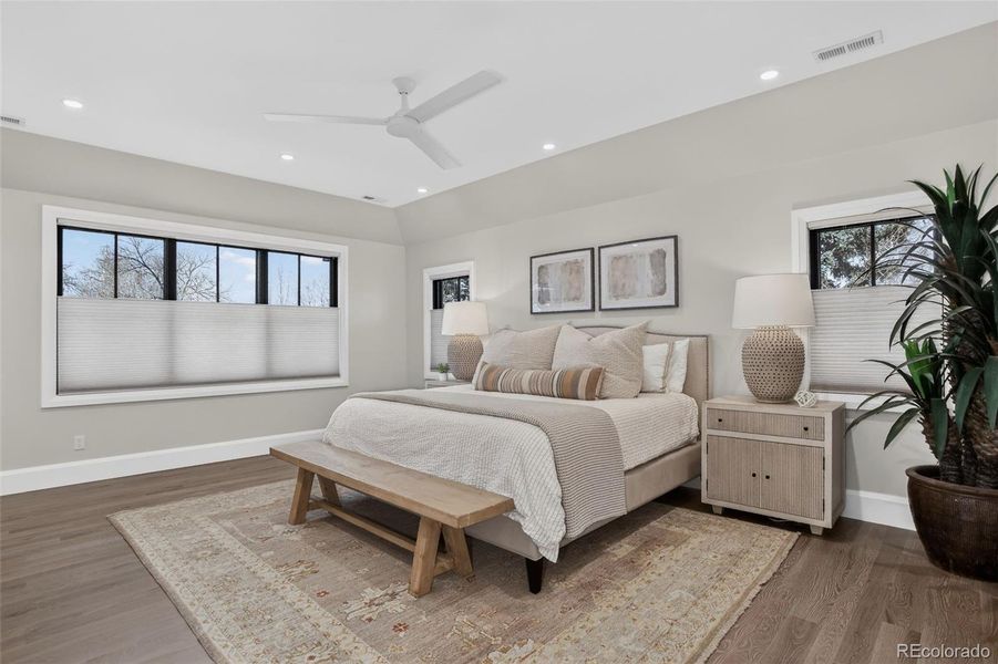 Primary Bedroom with En Suite Bathroom on Upper Floor