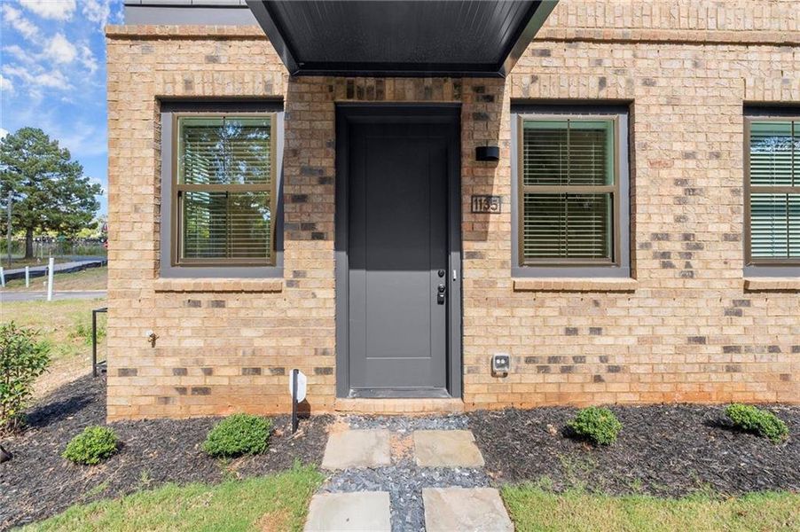 Exterior details and patio area of a home in , Atlanta (Image 21). Exterior details and patio area of a home in , Atlanta (Image 21).