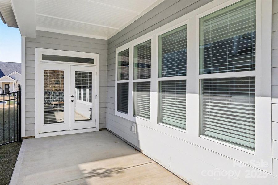 Exterior details and patio area of a home in Wildbrook, Denver (Image 4).