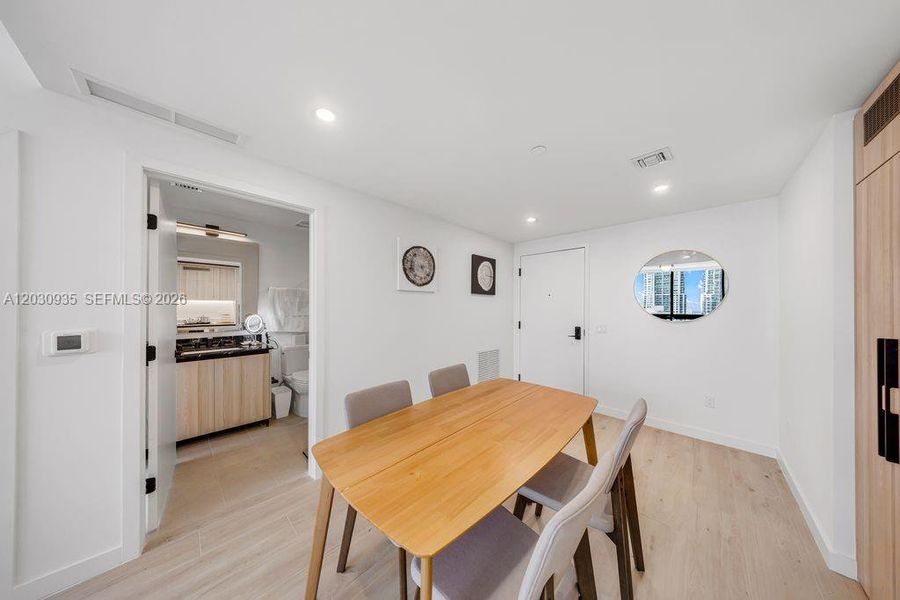 Furnished interior view inside a new home in , Miami (Image 18).