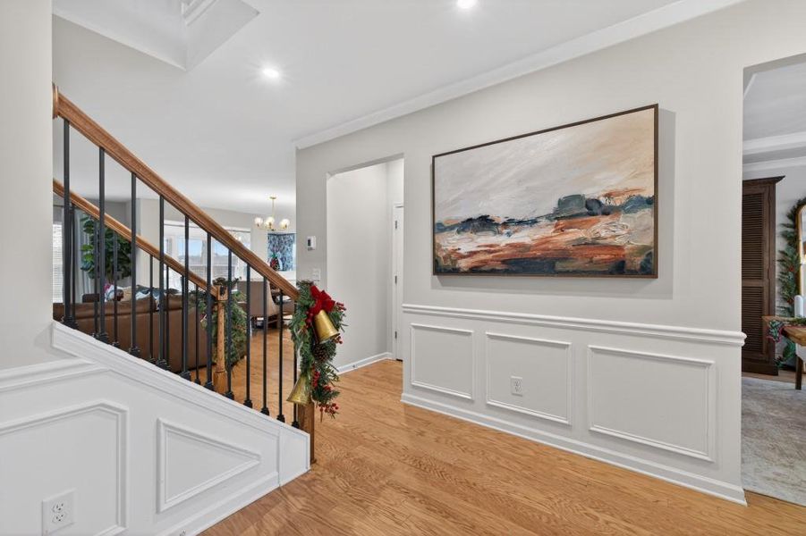 Furnished interior view inside a new home in Reunion, Flowery Branch (Image 19). Furnished interior view inside a new home in Reunion, Flowery Branch (Image 19).