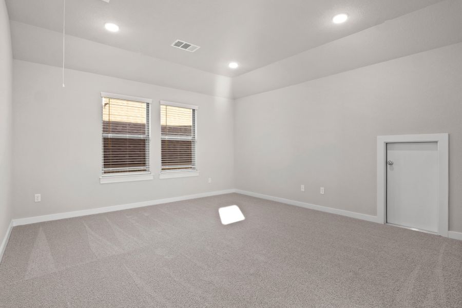 Bedroom in the Willow home plan by Trophy Signature Homes – REPRESENTATIVE PHOTO Bedroom in the Willow home plan by Trophy Signature Homes – REPRESENTATIVE PHOTO