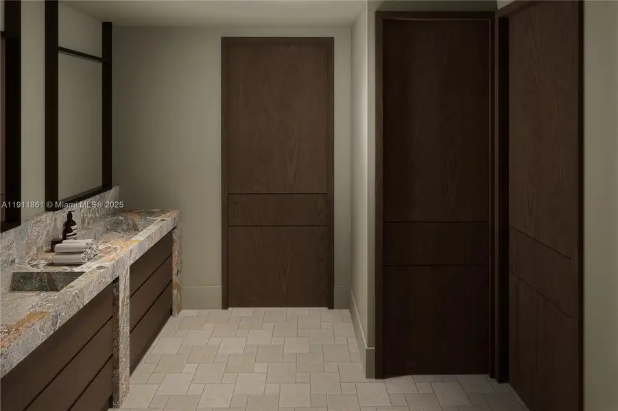 Furnished interior view inside a new home in , Miami Beach (Image 5).