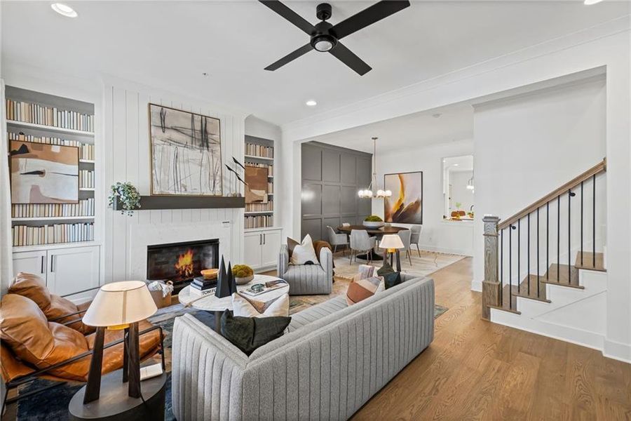 Furnished interior view inside a new home in , Suwanee (Image 22).