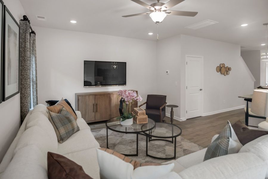 Furnished interior view inside a new home in Jackson Hills, Clarksville (Image 12). Furnished interior view inside a new home in Jackson Hills, Clarksville (Image 12).