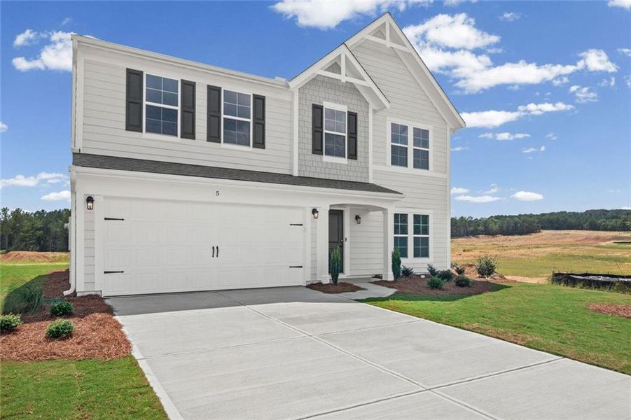 Front exterior of a new home in Three Rivers, Rome, GA, highlighting curb appeal (Image 20). Front exterior of a new home in Three Rivers, Rome, GA, highlighting curb appeal (Image 20).