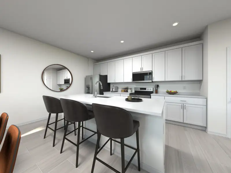 Furnished interior view inside a new home in Cyrene at Minneola - Villas, Minneola (Image 3).
