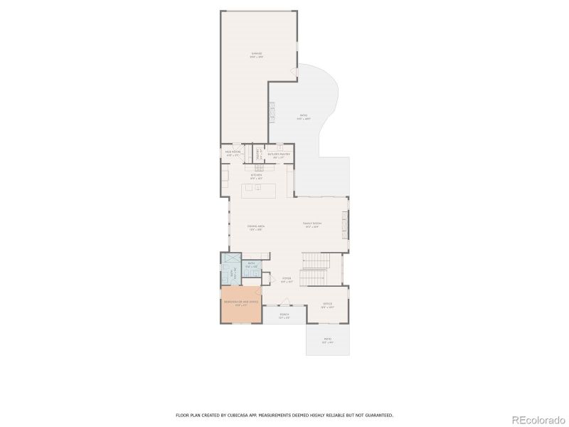 2311 S Josephine - main level floor plan
