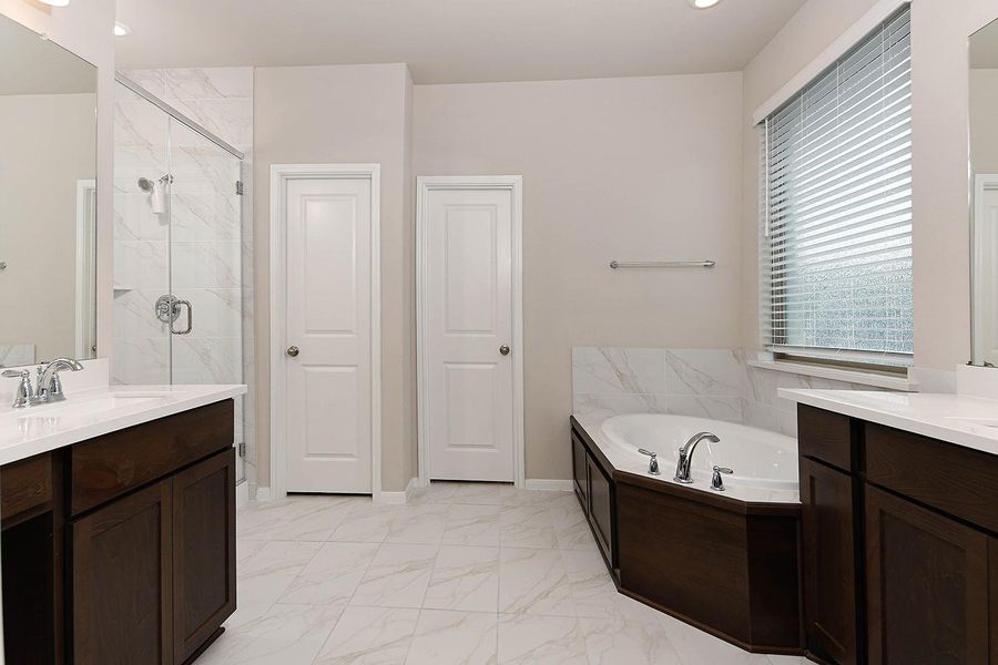Furnished interior view inside a new home in The Meadows at Imperial Oaks, Conroe (Image 26).