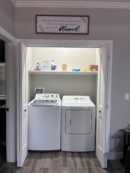 Washroom closet off living room