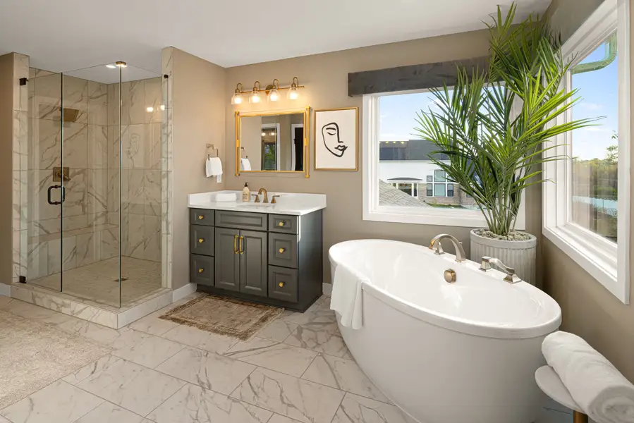Representative furnished interior of a home built from the Pearson by Fischer Homes in Leeland Farms, Fuquay Varina (Image 15).