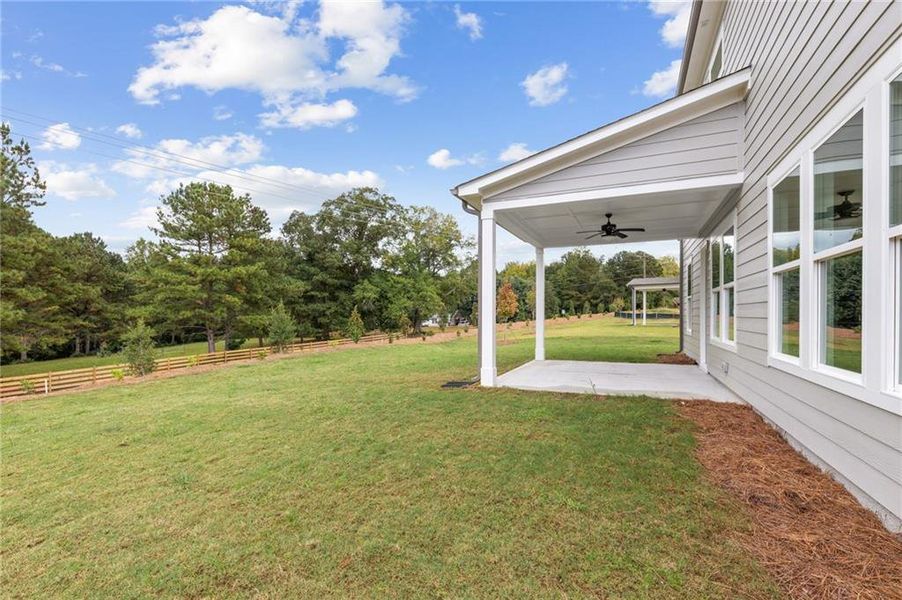 Exterior details and patio area of a home in Ashbury Commons, Powder Springs (Image 31).