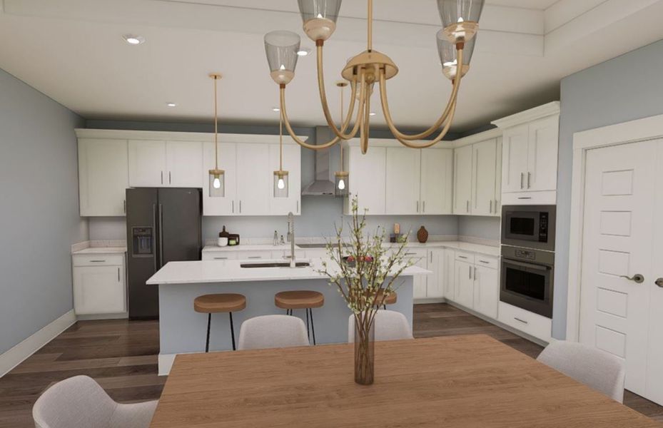 Spacious Kitchen with Built-In Appliances